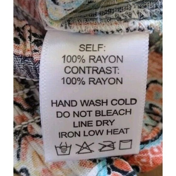 ee some Top Large Floral Elastic Waist Deep V Tie Neck - Picture 7 of 13